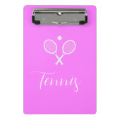 Mini Porte-bloc Raquettes de tennis et boule rose profond (Devant)