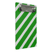 Mini Porte-bloc Rayure Verte Pailletée (Incliné)
