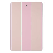Mini Porte-bloc Rayure verticale rose pâle et beige (Dos)