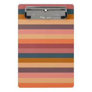 Mini Porte-bloc Rayures d'aquarelle du coucher de soleil