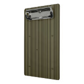 Mini Porte-bloc Rayures de flux jet en vert olive (Angle2)