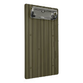 Mini Porte-bloc Rayures de flux jet en vert olive (Incliné)