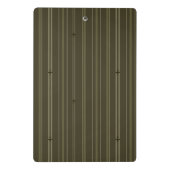 Mini Porte-bloc Rayures de flux jet en vert olive (Dos)