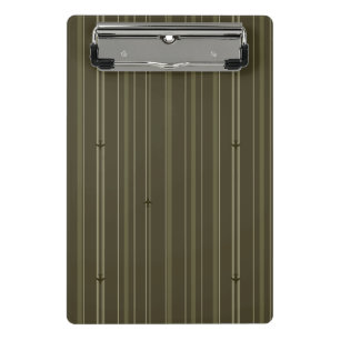 Mini Porte-bloc Rayures de flux jet en vert olive