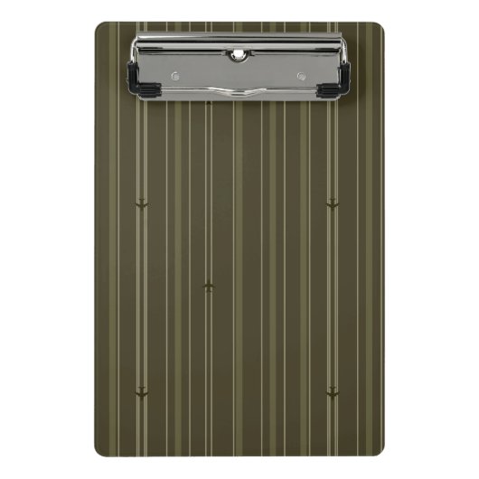 Mini Porte-bloc Rayures de flux jet en vert olive (Devant)