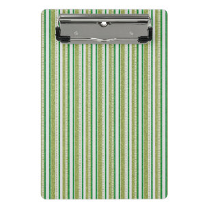 Mini Porte-bloc Rayures Vertes Pailletées