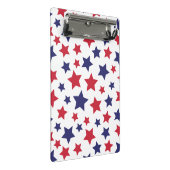 Mini Porte-bloc Red and Blue Stars, 4th of July, White Background (Incliné)