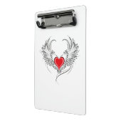 Mini Porte-bloc Red Angel Coeur avec ailes (Angle2)