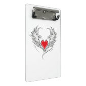 Mini Porte-bloc Red Angel Coeur avec ailes (Incliné)