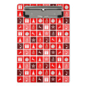 Mini Porte-bloc Red Christmas Holiday Cute Tree Reinder (Devant)