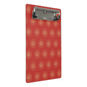 Mini Porte-bloc Red | Golden Zinnia Flower Medallions (Incliné)