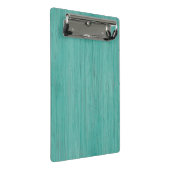 Mini Porte-bloc Regard du bois en bambou bleu vert de grain (Incliné)