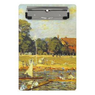 Mini Porte-bloc Regatta at Hampton Court Alfred Sisley Poster