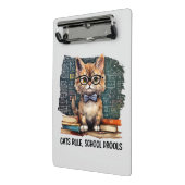 Mini Porte-bloc Règle des chats, Drools scolaires (Angle2)