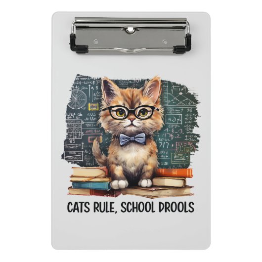 Mini Porte-bloc Règle des chats, Drools scolaires (Devant)