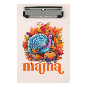 Mini Porte-bloc Remerciements Mama Turquie et l'automne quittent l