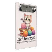 Mini Porte-bloc Retour À L'École ? Donne-moi juste Yarn (Incliné)