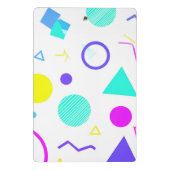 Mini Porte-bloc Retro 80s Memphis Geometric Pattern (Dos)