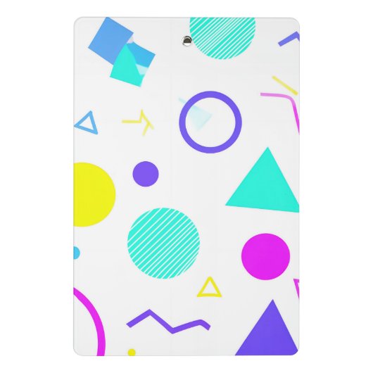 Mini Porte-bloc Retro 80s Memphis Geometric Pattern (Dos)