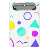 Mini Porte-bloc Retro 80s Memphis Geometric Pattern (Devant)