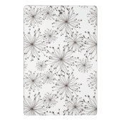 Mini Porte-bloc Rétro arrière - plan floral (Dos)