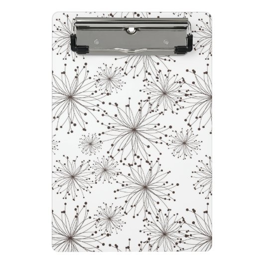 Mini Porte-bloc Rétro arrière - plan floral (Devant)