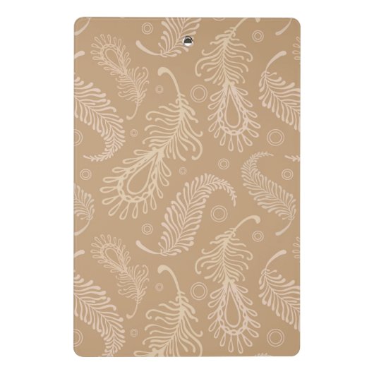 Mini Porte-bloc Rétro-feater-pâle-motif (Dos)