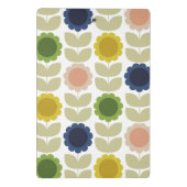 Mini Porte-bloc Retro Groovy Summer Flowers Stems (Dos)
