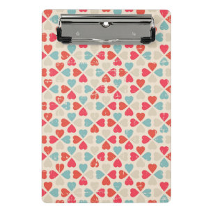 Mini Porte-bloc Rétro motif de Saint-Valentin