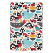 Mini Porte-bloc Rétro navigation d'illustration de pirates (Dos)
