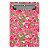 Mini Porte-bloc Retro Squares Pattern (Devant)