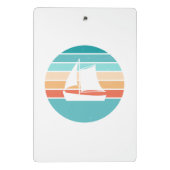 Mini Porte-bloc Retro Sunset Effet Perdu + Voilier (Dos)