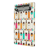 Mini Porte-bloc Rétros bouteilles et verres de vin (Angle2)