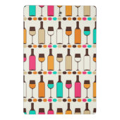 Mini Porte-bloc Rétros bouteilles et verres de vin (Dos)