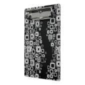 Mini Porte-bloc Rétros carrés noirs et blancs (Angle2)