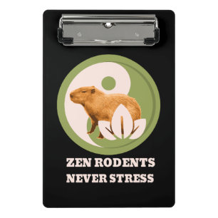 Mini Porte-bloc Rongeurs Zen N'Ont Jamais De Stress Humour Capybar