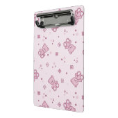 Mini Porte-bloc Rose d'arrière - plan de nounours (Angle2)