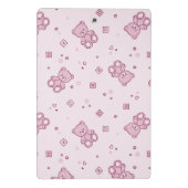 Mini Porte-bloc Rose d'arrière - plan de nounours (Dos)