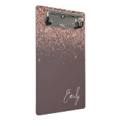 Mini Porte-bloc Rose doré terracotta Blush rose pailleté Monogramm (Incliné)