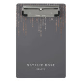 Mini Porte-bloc Rose Gold Marquee Personnalisé (Devant)