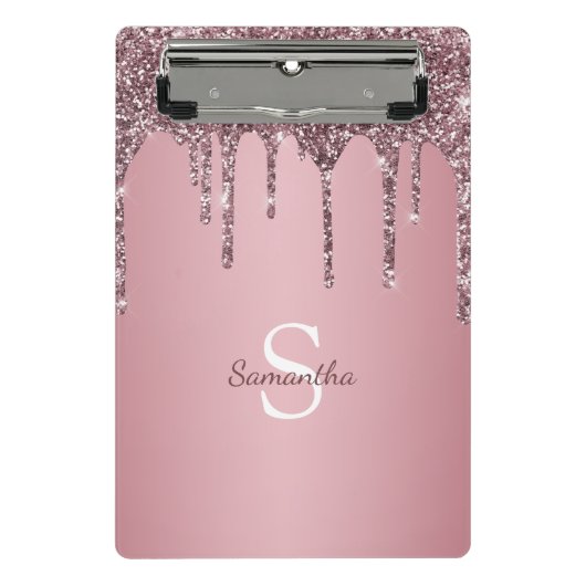 Mini Porte-bloc Rose Gold Rose Parties scintillant Drives Sparkle (Devant)