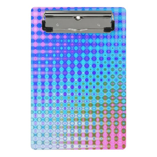 Mini Porte-bloc Rose Magenta violet bleu turquoise (Devant)