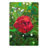 MINI PORTE-BLOC ROSE ROUGE (Dos)