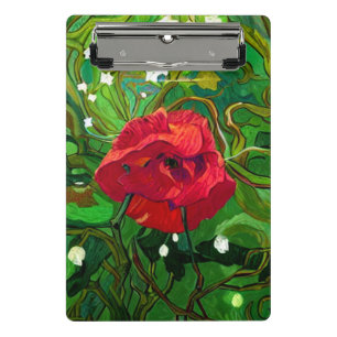 MINI PORTE-BLOC ROSE ROUGE
