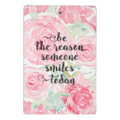 Mini Porte-bloc Roses aquarelle (Dos)