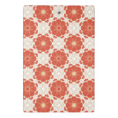 Mini Porte-bloc Rouge et motif floral de dentelle d'or (Dos)