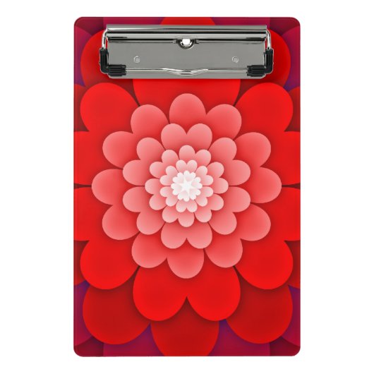 Mini Porte-bloc Rouge Floral Mandala-58566 (Devant)