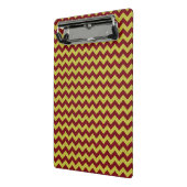 Mini Porte-bloc Rouge & Or Paillettes Zig Zag (Angle2)