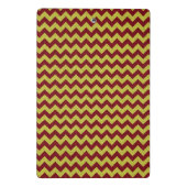 Mini Porte-bloc Rouge & Or Paillettes Zig Zag (Dos)