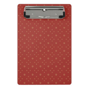 Mini Porte-bloc Rouge Soleil Zinnia Doré